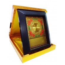Batik Plaque in Box FC177C - 7.3x8.6in (Gold)