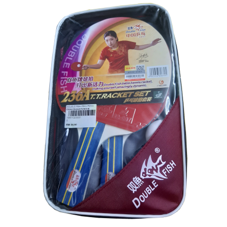 Double Fish Purple Racket Double Fish 236A Table Tennis Racket Set